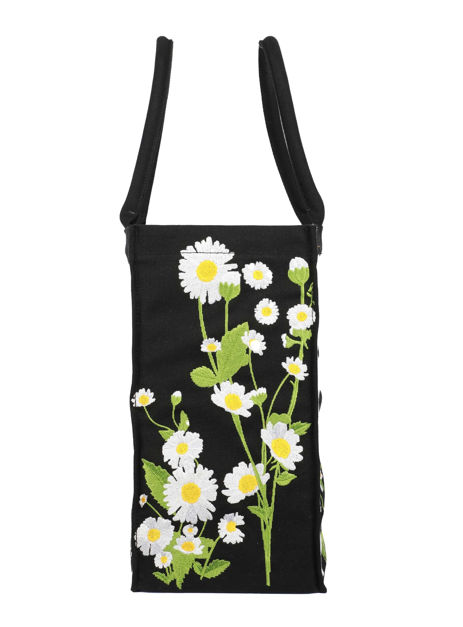 Daisy Embroidered Vegan Tote Bag (Limited)